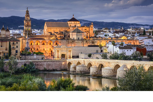 Cordoba city, on the Guadalquivir shore