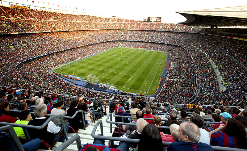 El Camp Nou, estadio del F.C. Barcelona