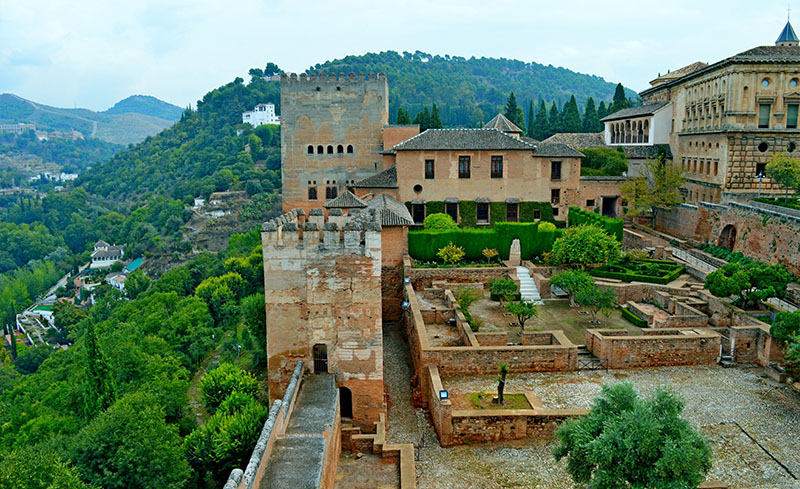 Vistas desde dentro de la Alhambra, Granada