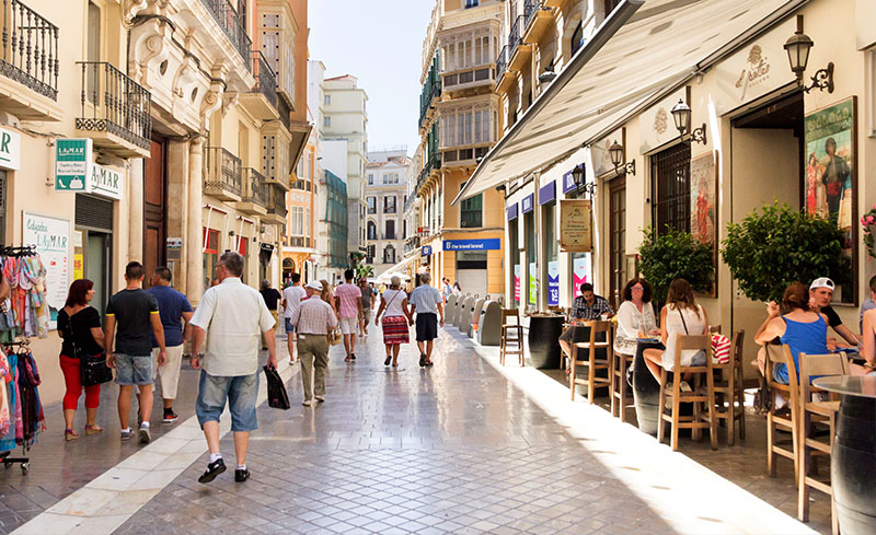 Larios street, Málaga city centre