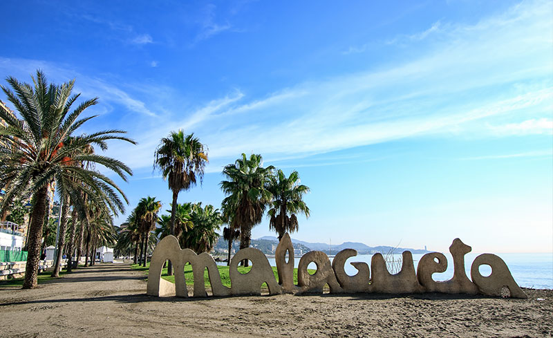 La playa de la Malagueta, Málaga