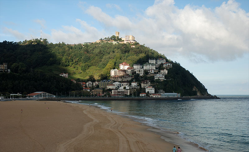 La playa de San Sebastián