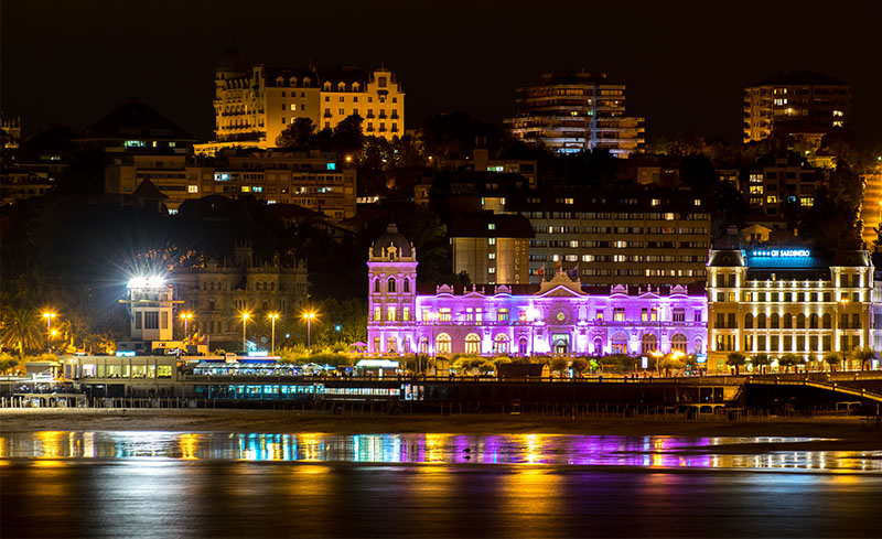 Santander by night