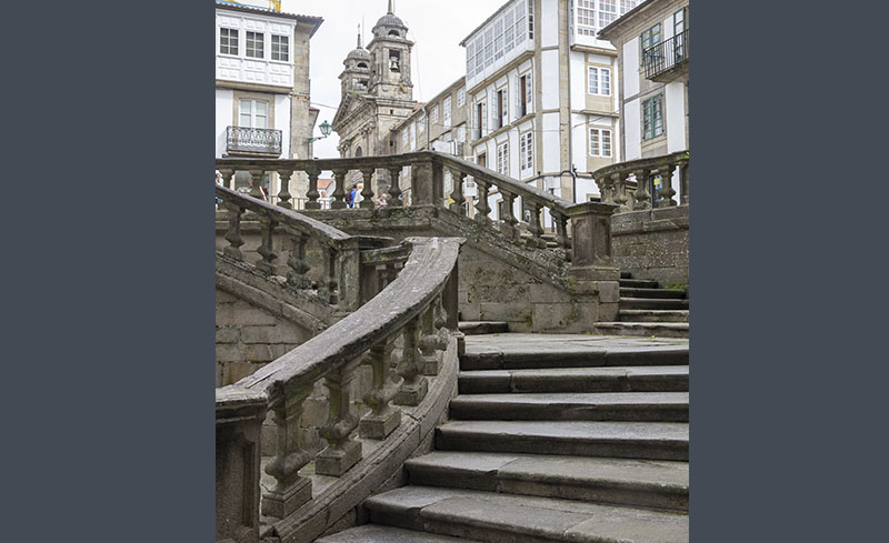 Stone stairs, Santiago de Compostela