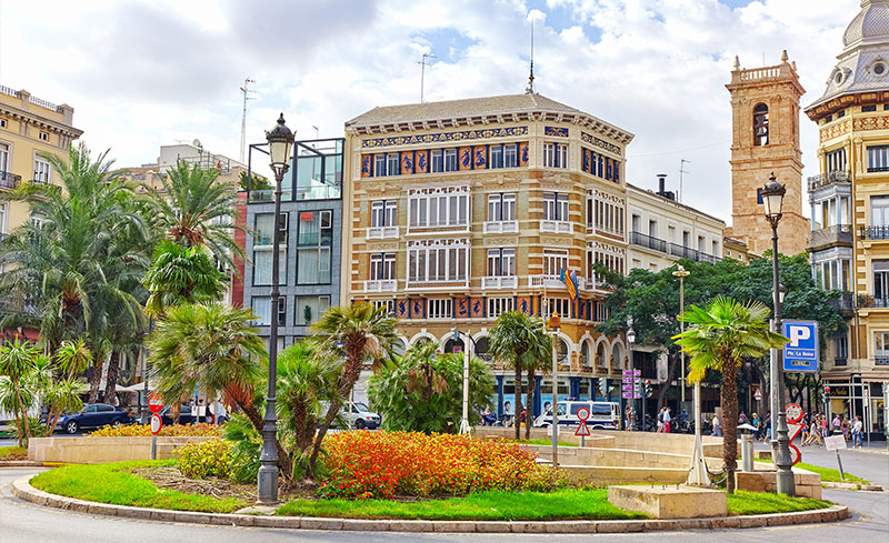 Calles y plazas en Valencia