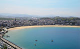 Sight of San Sebastian with La Concha beach