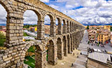 El acueducto con Segovia a sus pies