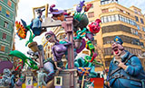 La fiesta de Las Fallas, Valencia